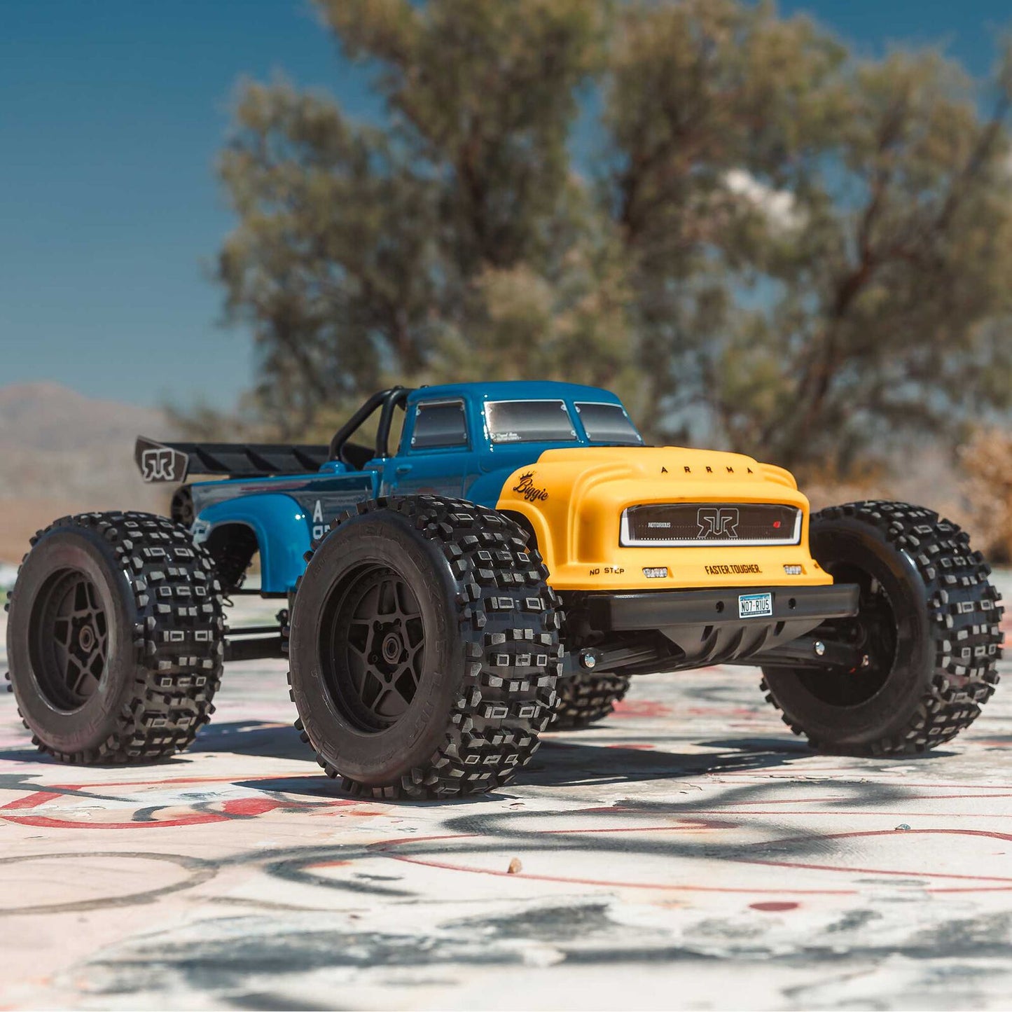 1/8 Notorious 6S, 4WD, BLX V6 Stunt Truck  (Requires battery & charger): Blue