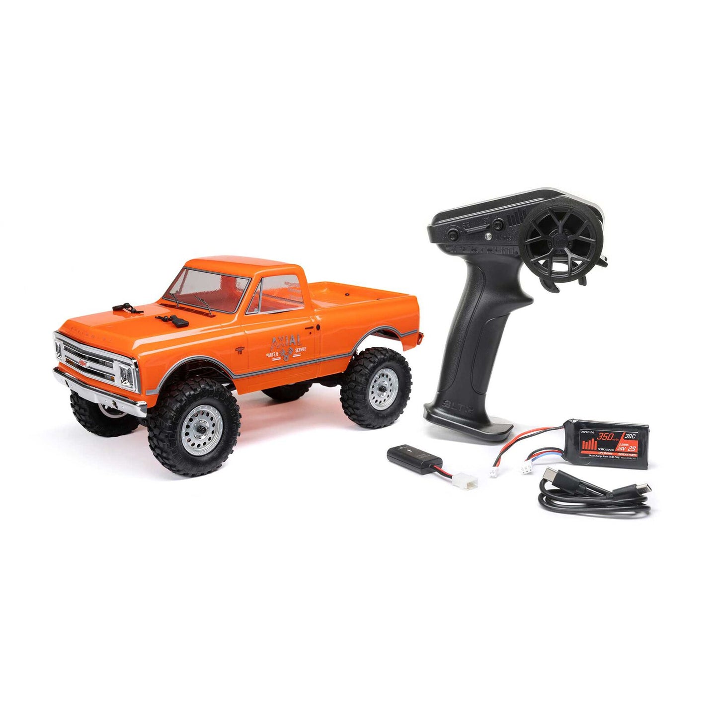 1/24 SCX24 1967 Chevrolet C10, 4WD, RTR (Includes batttery & charger): Orange