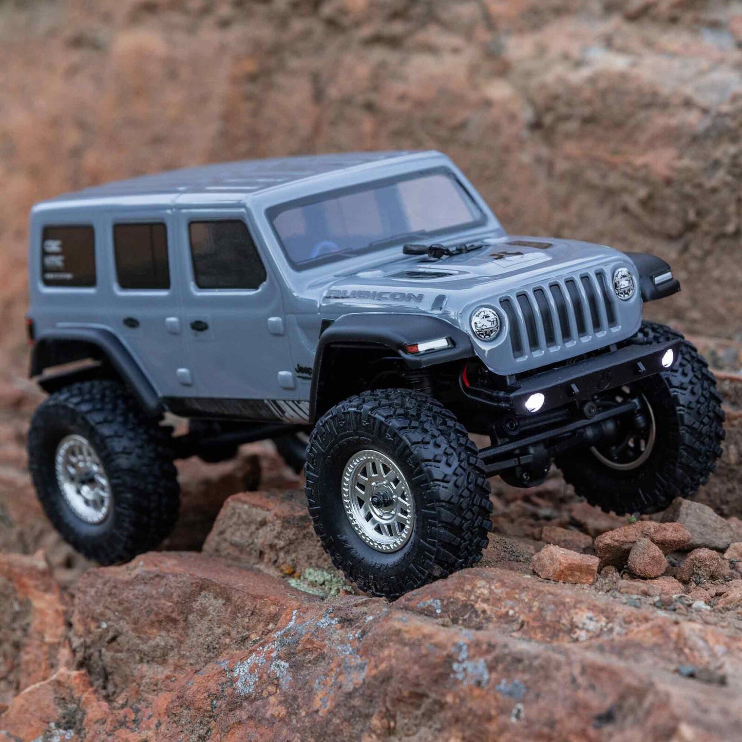 1/24 SCX24 2019 Jeep Wrangler JLU CRC 4WD RTR (Includes batttery & charger): Gray