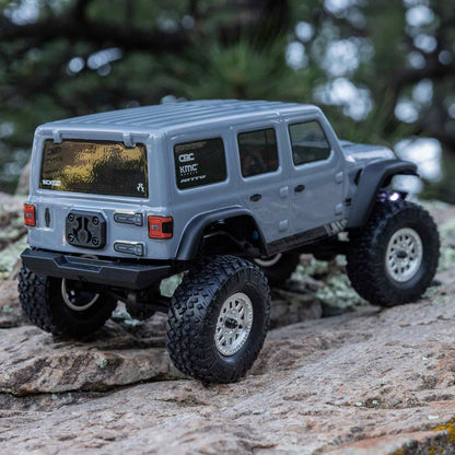 1/24 SCX24 2019 Jeep Wrangler JLU CRC 4WD RTR (Includes batttery & charger): Gray