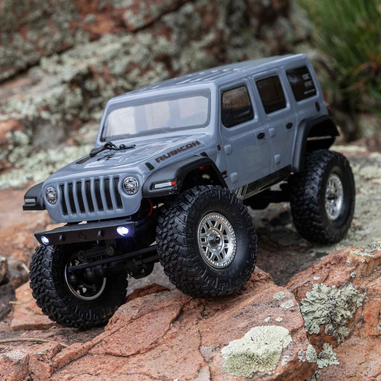 1/24 SCX24 2019 Jeep Wrangler JLU CRC 4WD RTR (Includes batttery & charger): Gray