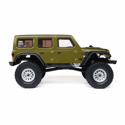 1/24 SCX24 2019 Jeep Wrangler JLU CRC 4WD RTR (Includes batttery & charger): Green