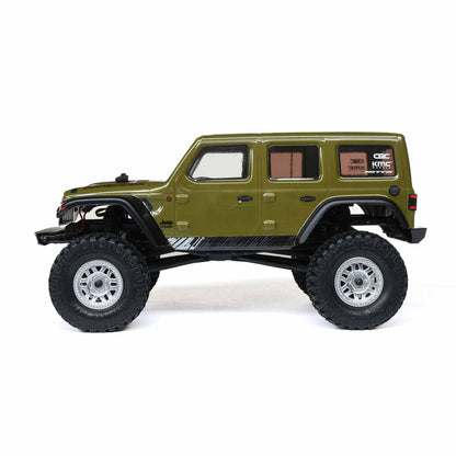 1/24 SCX24 2019 Jeep Wrangler JLU CRC 4WD RTR (Includes batttery & charger): Green