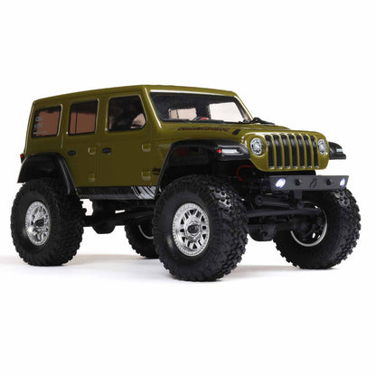 1/24 SCX24 2019 Jeep Wrangler JLU CRC 4WD RTR (Includes batttery & charger): Green