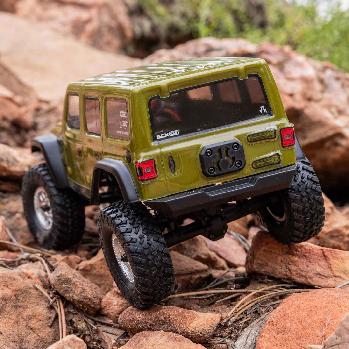 1/24 SCX24 2019 Jeep Wrangler JLU CRC 4WD RTR (Includes batttery & charger): Green