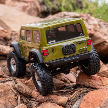 1/24 SCX24 2019 Jeep Wrangler JLU CRC 4WD RTR (Includes batttery & charger): Green