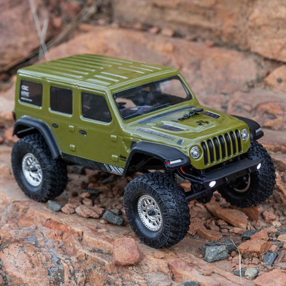 1/24 SCX24 2019 Jeep Wrangler JLU CRC 4WD RTR (Includes batttery & charger): Green