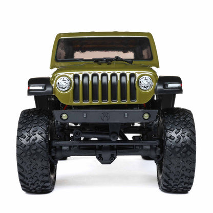 1/24 SCX24 2019 Jeep Wrangler JLU CRC 4WD RTR (Includes batttery & charger): Green