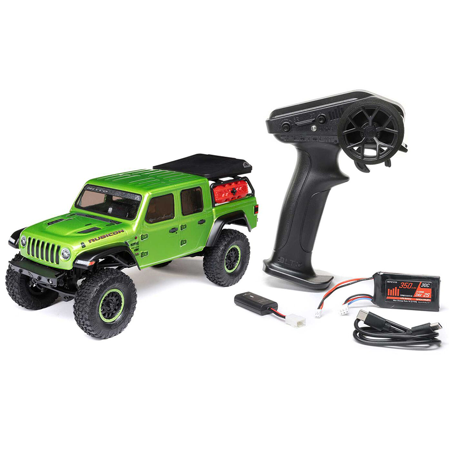 1/24 SCX24 Jeep Gladiator, 4WD, RTR (Includes batttery & charger): Green