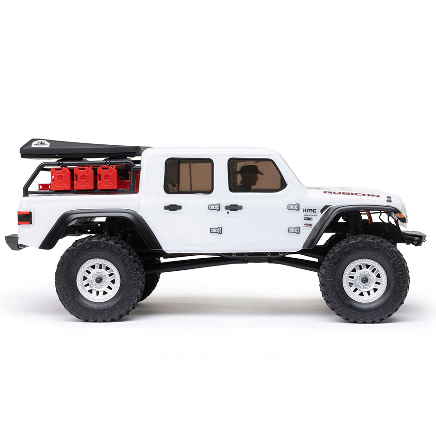 1/24 SCX24 Jeep Gladiator, 4WD, RTR (Includes batttery & charger): White