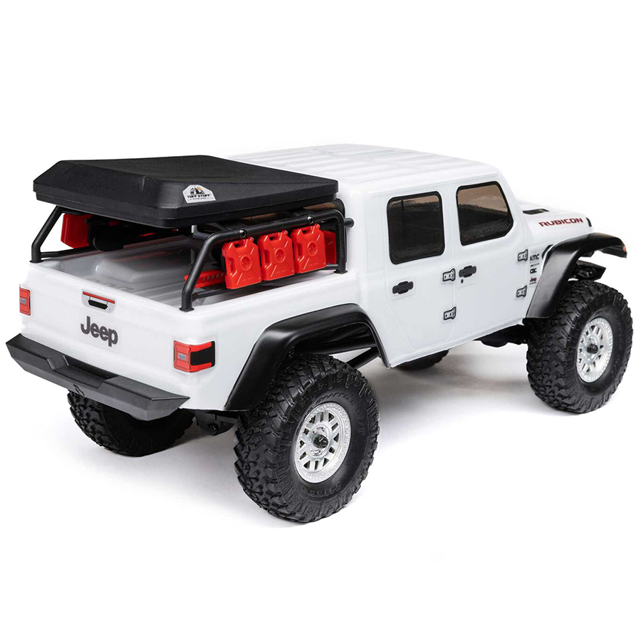 1/24 SCX24 Jeep Gladiator, 4WD, RTR (Includes batttery & charger): White