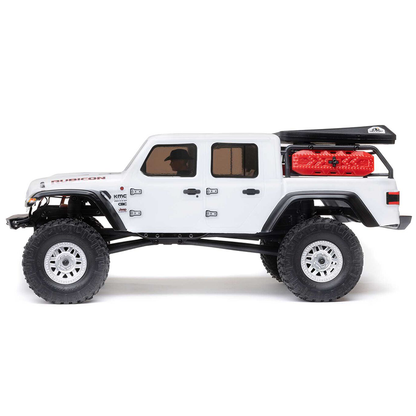 1/24 SCX24 Jeep Gladiator, 4WD, RTR (Includes batttery & charger): White