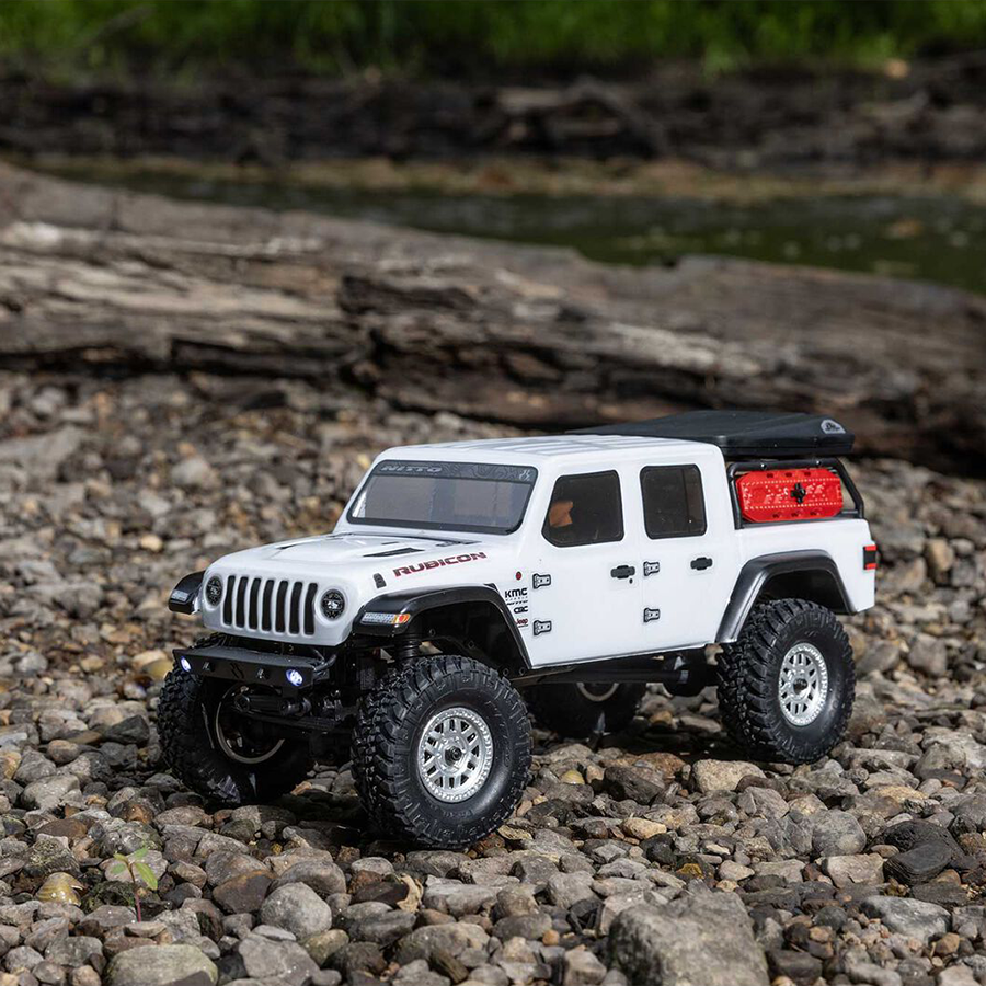 1/24 SCX24 Jeep Gladiator, 4WD, RTR (Includes batttery & charger): White