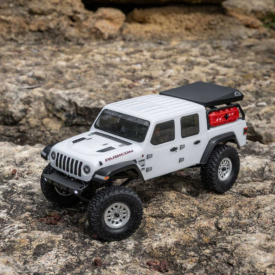 1/24 SCX24 Jeep Gladiator, 4WD, RTR (Includes batttery & charger): White