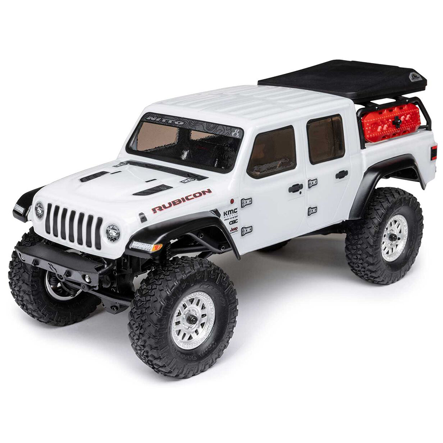 1/24 SCX24 Jeep Gladiator, 4WD, RTR (Includes batttery & charger): White