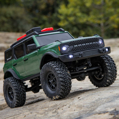 1/24 SCX24 Ford Bronco 4X4 RTR Brushed Rock Crawler Green (w/Battery & Charger)