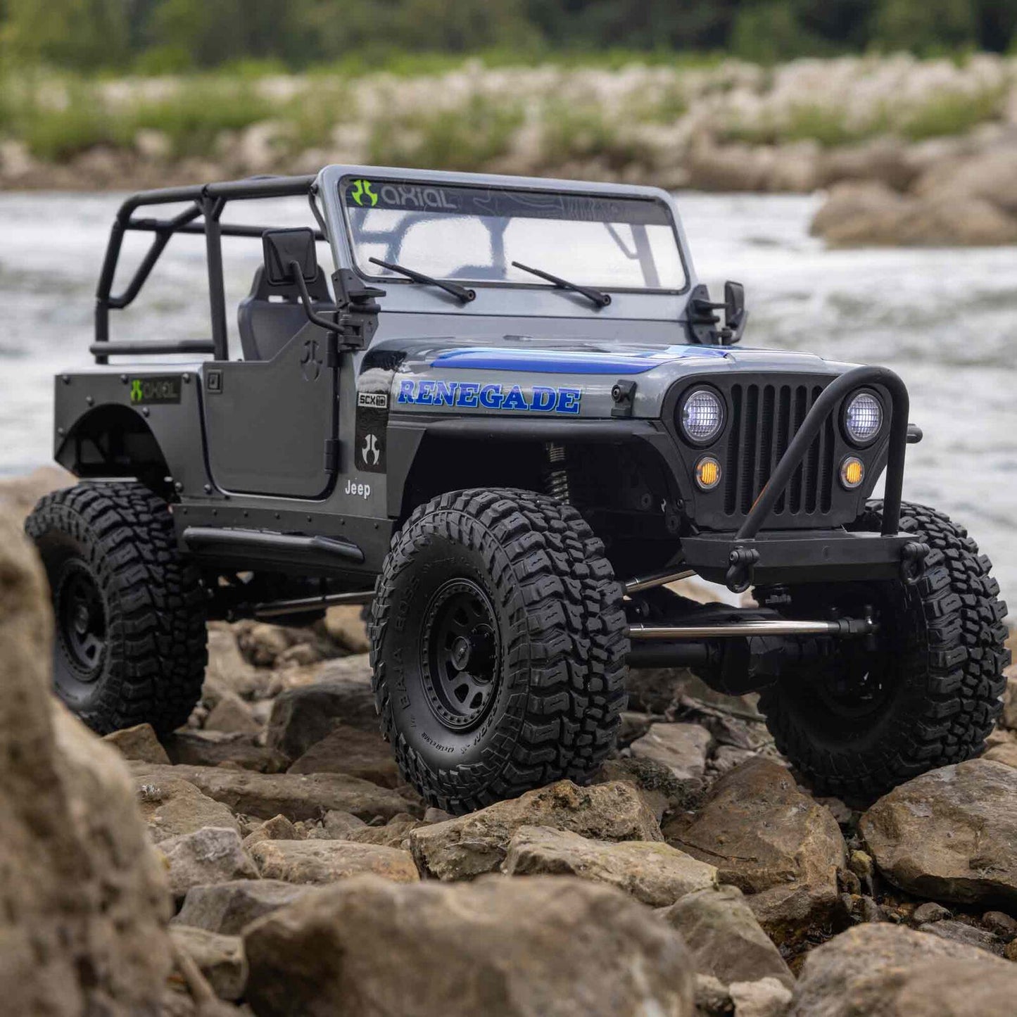 SCX10 III Jeep CJ-7, RTD (Requires battery & charger): Grey