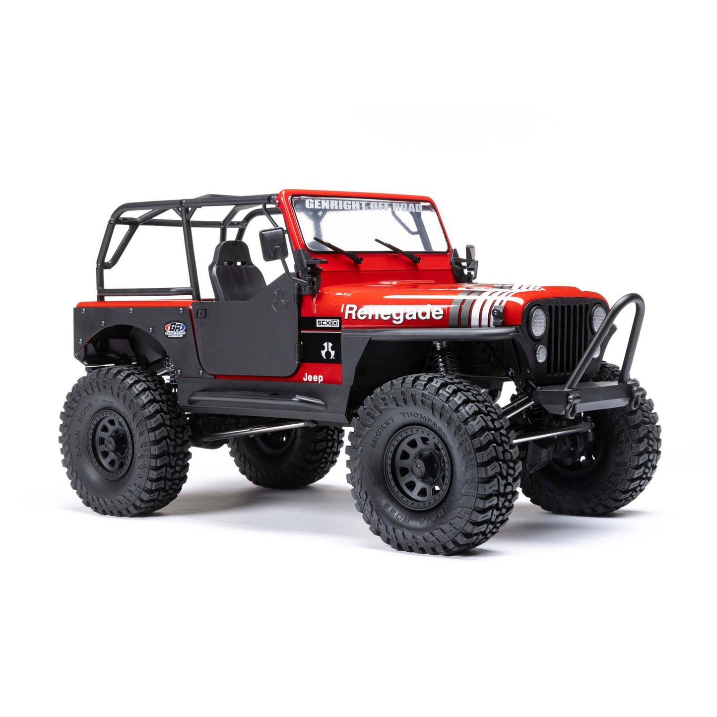 SCX10 III Jeep CJ-7, RTD (Requires battery & charger): Red