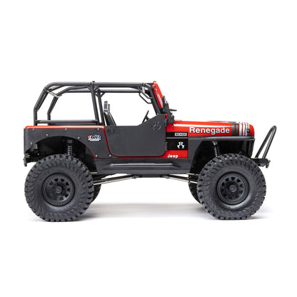 SCX10 III Jeep CJ-7, RTD (Requires battery & charger): Red