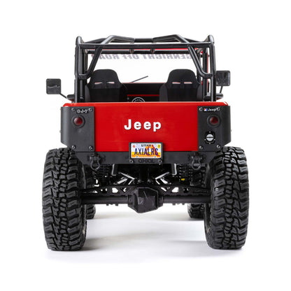 SCX10 III Jeep CJ-7, RTD (Requires battery & charger): Red