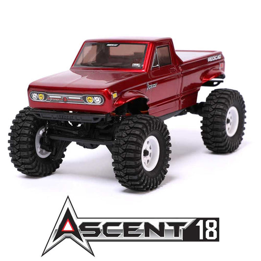 1/18 Ascent 4WD Rock Crawler Red