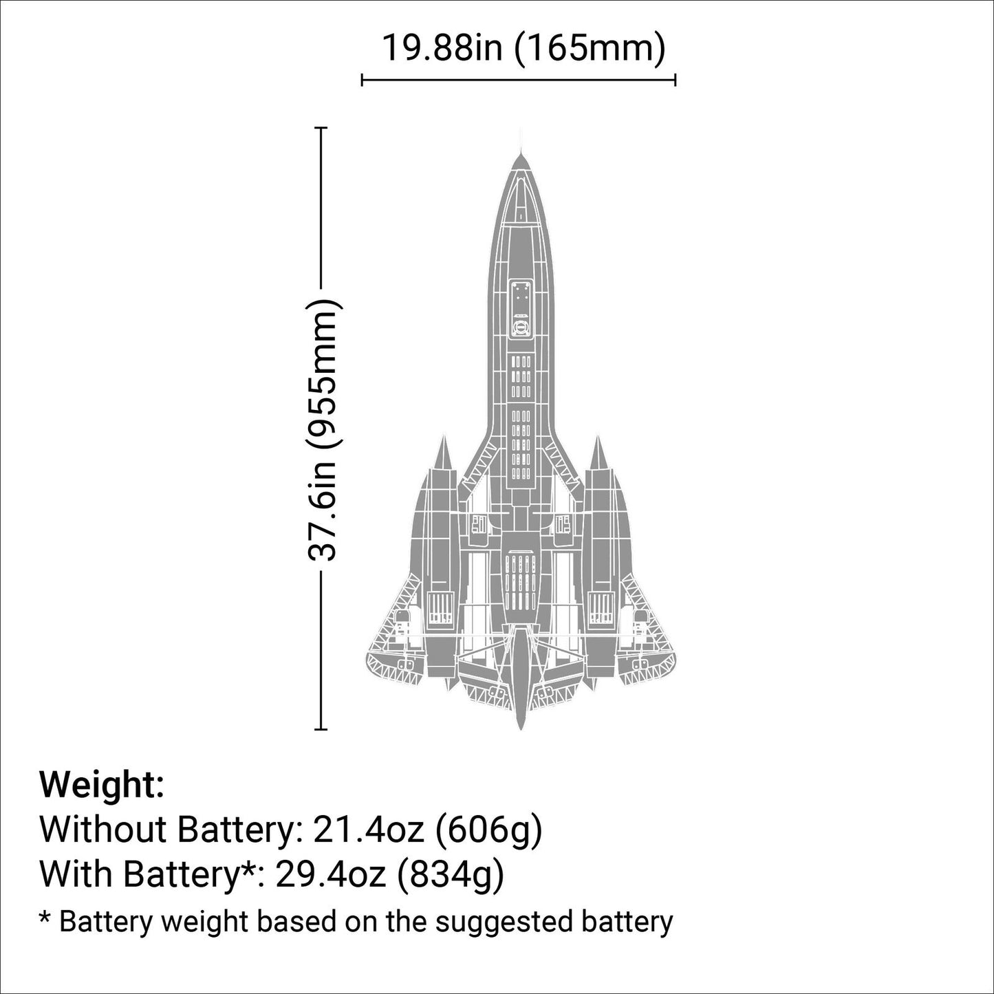 SR-71 Blackbird BNF Basic