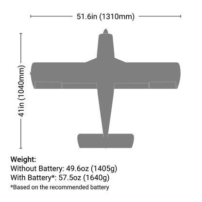 Cherokee 1.3m V2  BNF Basic (Blue)