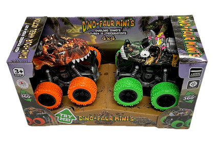 Dino-Faur Mini Friction Powered Push N Go (2 Pack)