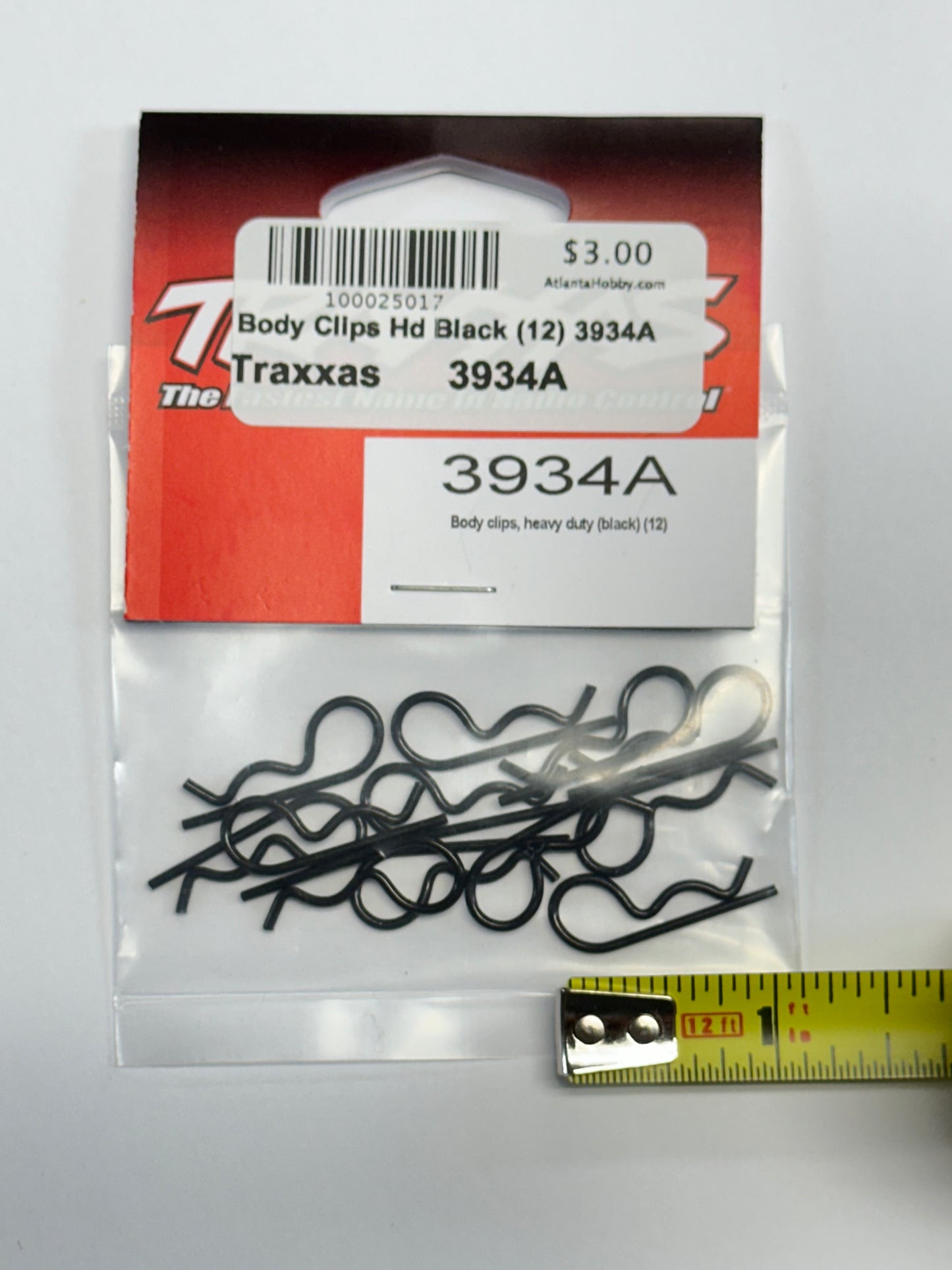 Body Clips Hd Black (12): 3934A