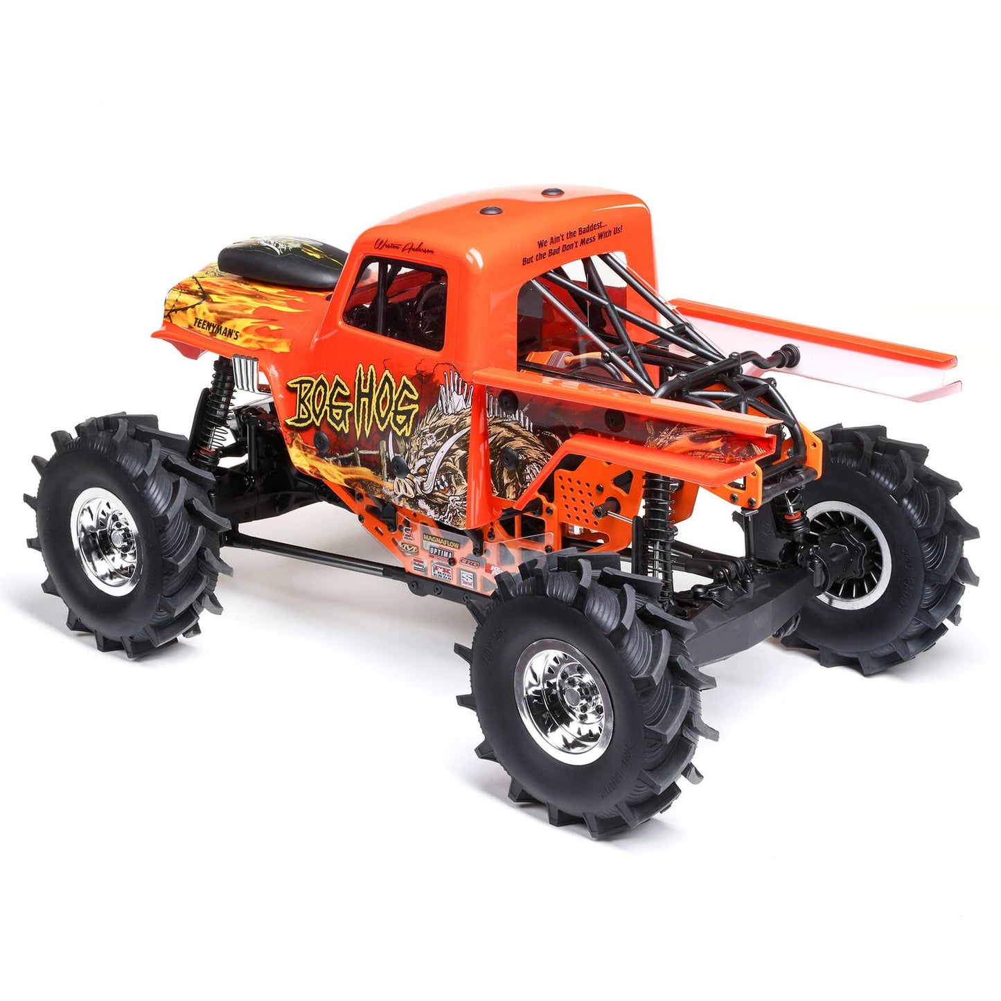 1/10 LMT 4X4 Solid Axle Mega Truck Brushless RTR, Bog Hog (Requires battery & charger) Orange