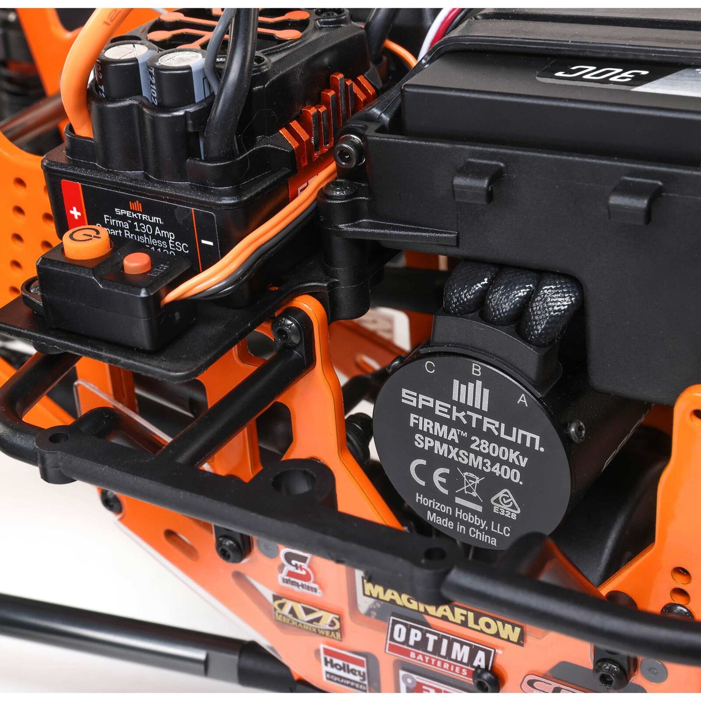 1/10 LMT 4X4 Solid Axle Mega Truck Brushless RTR, Bog Hog (Requires battery & charger) Orange