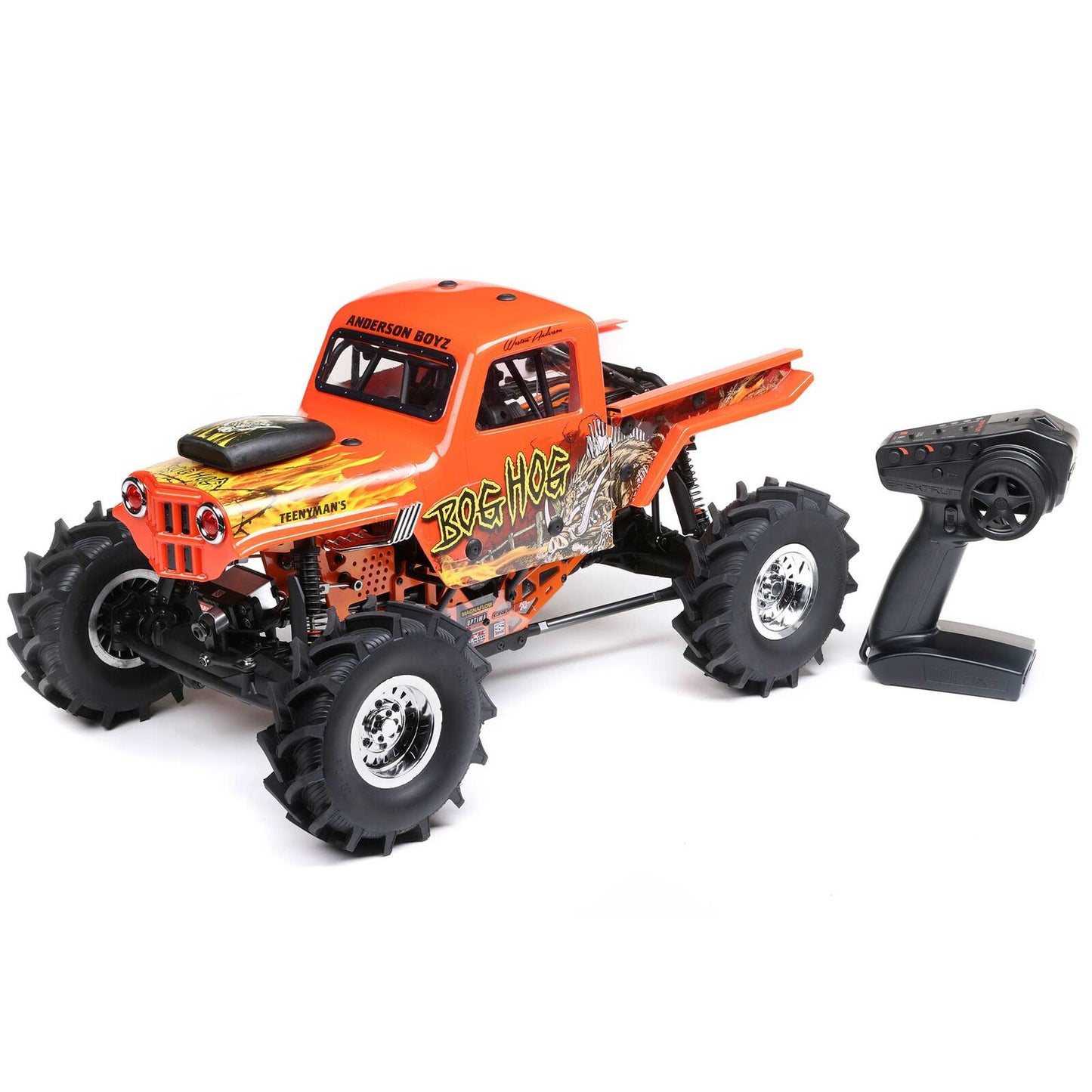 1/10 LMT 4X4 Solid Axle Mega Truck Brushless RTR, Bog Hog (Requires battery & charger) Orange