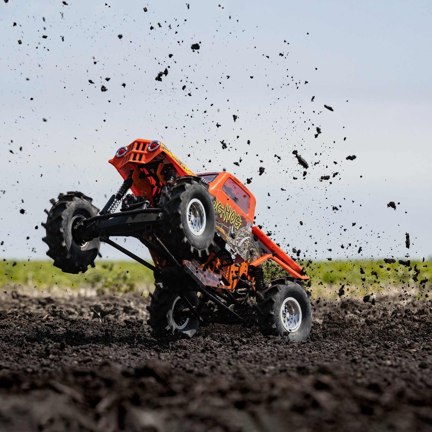 1/10 LMT 4X4 Solid Axle Mega Truck Brushless RTR, Bog Hog (Requires battery & charger) Orange