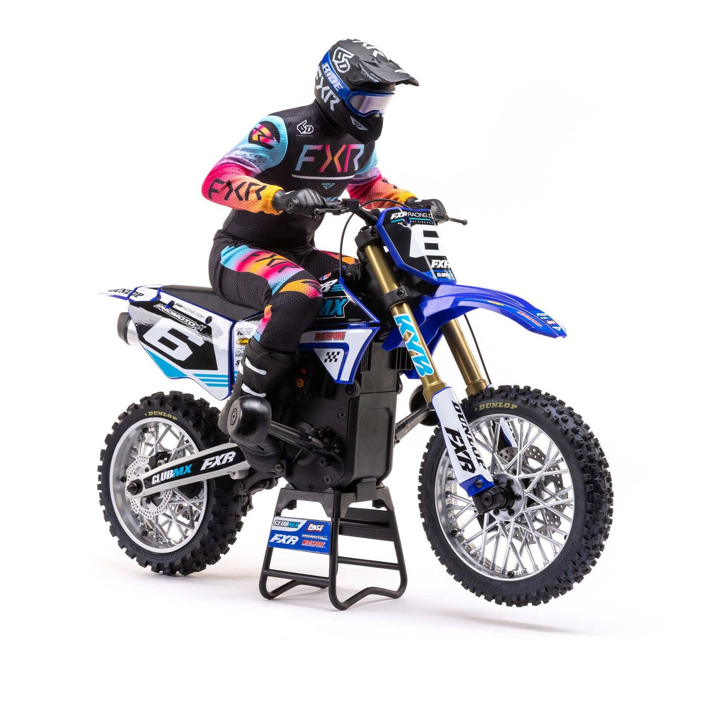 1/4 Promoto-MX Motorcycle RTR, Club MX: Blue