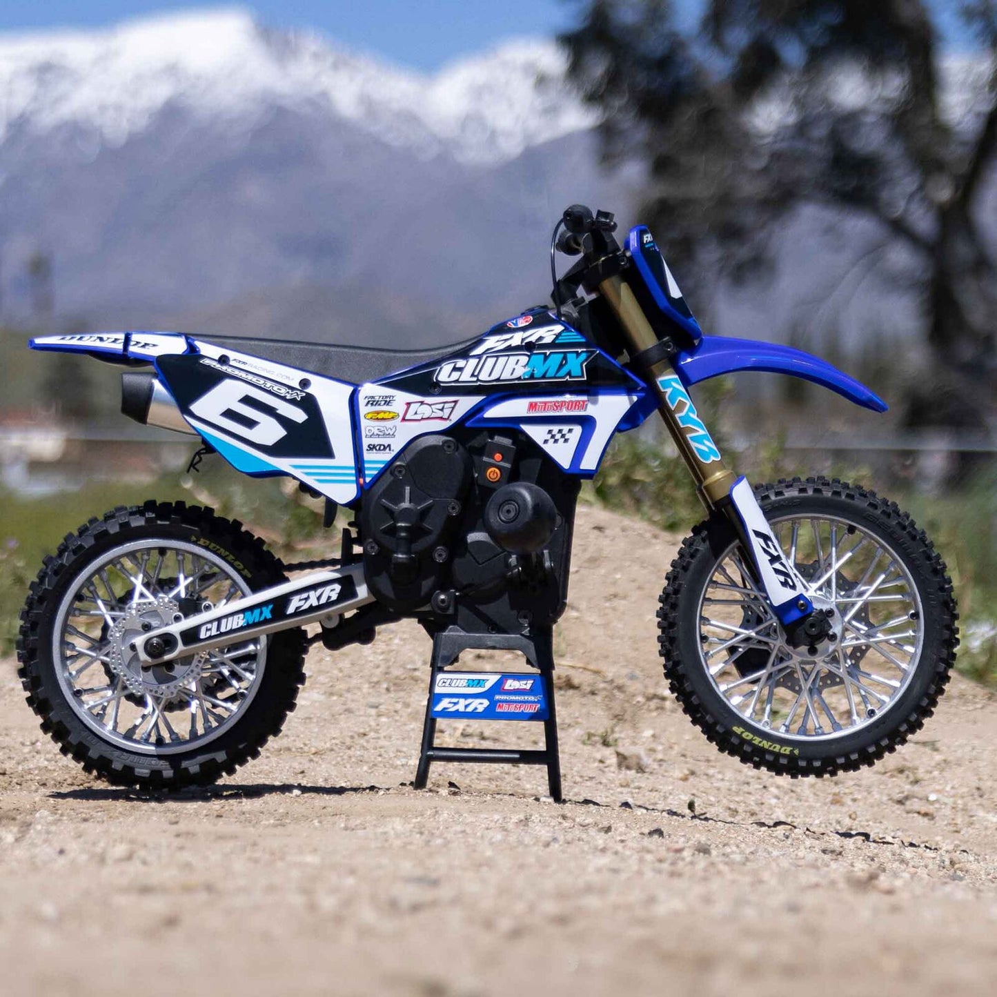 1/4 Promoto-MX Motorcycle RTR, Club MX: Blue