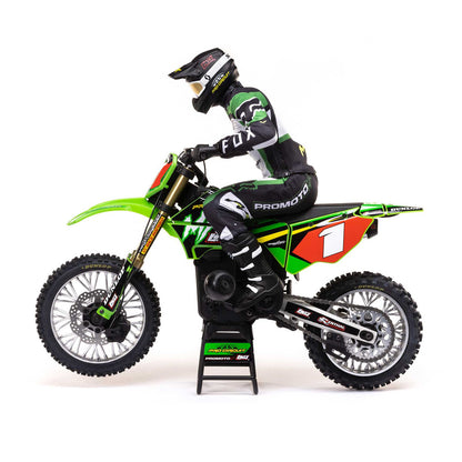 1/4 Promoto-MX Motorcycle RTR Combo, Pro Circuit: Green