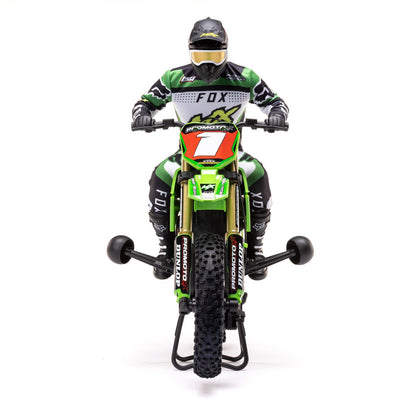 1/4 Promoto-MX Motorcycle RTR Combo, Pro Circuit: Green