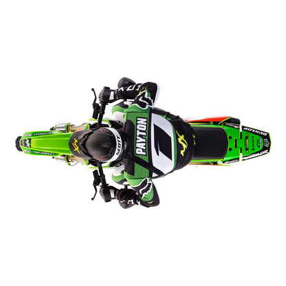 1/4 Promoto-MX Motorcycle RTR Combo, Pro Circuit: Green