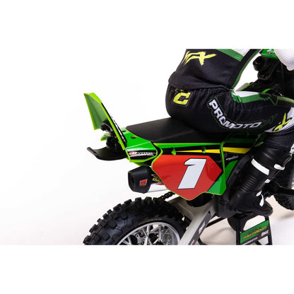 1/4 Promoto-MX Motorcycle RTR Combo, Pro Circuit: Green