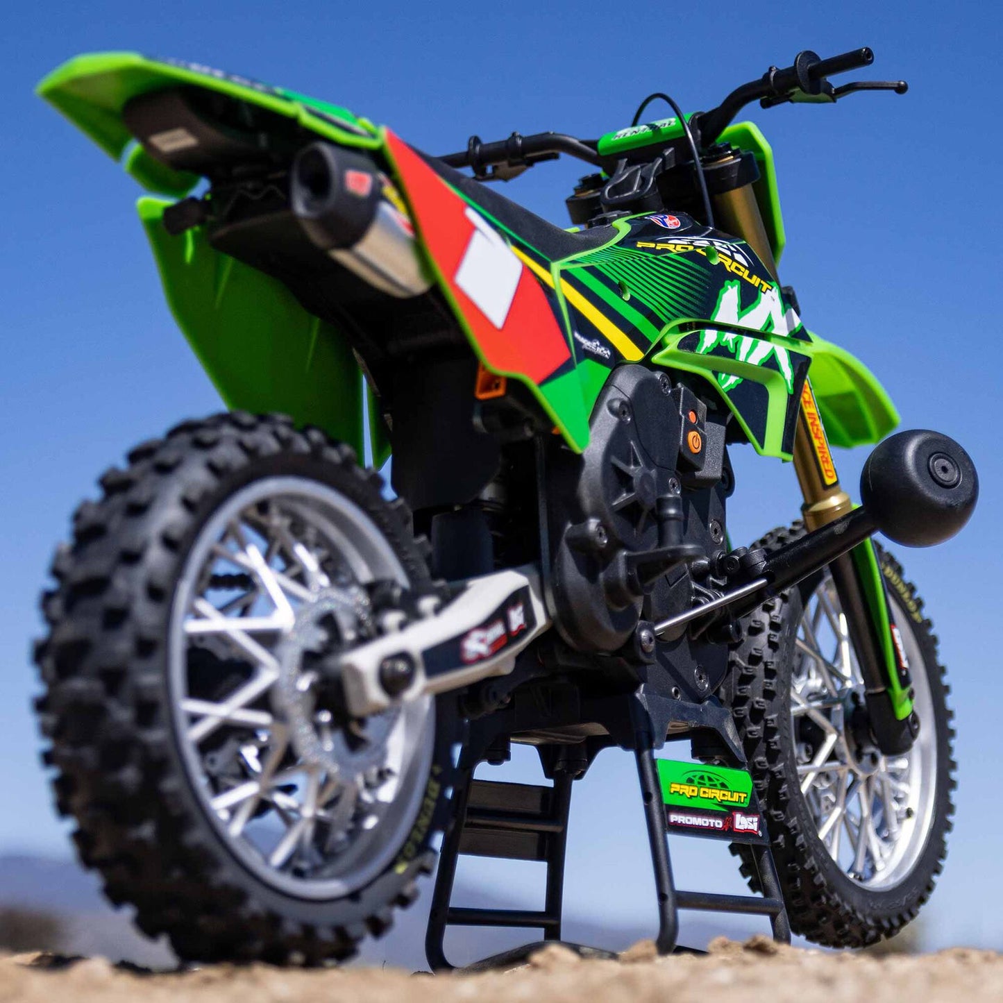 1/4 Promoto-MX Motorcycle RTR Combo, Pro Circuit: Green