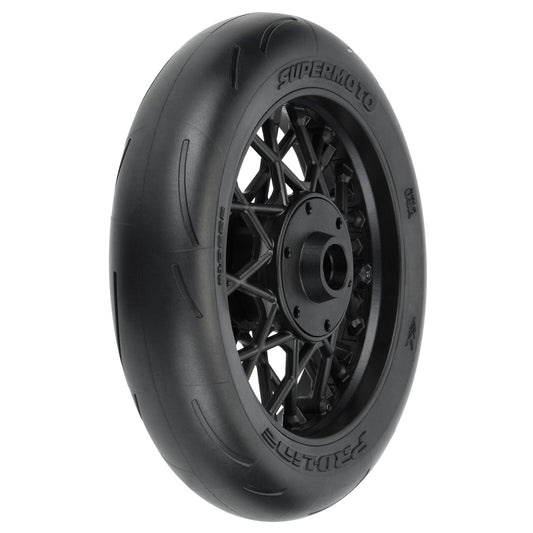 1/4 Supermoto Tire Front MTD Black Wheel: PM-MX