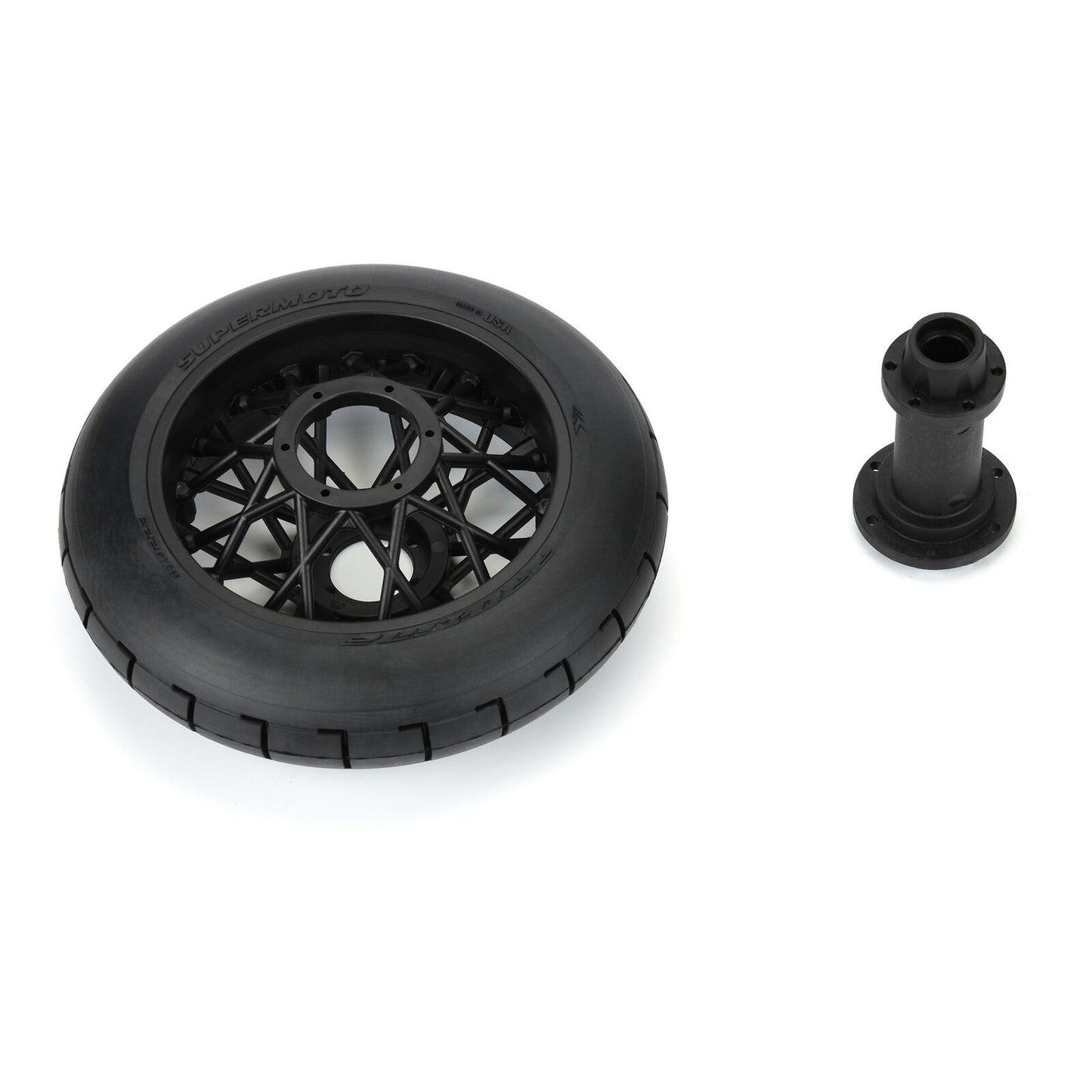 1/4 Supermoto Tire Rear MTD Black Wheel: PM-MX