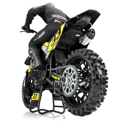 Dunlop Geomax MX33 V2 Bead CR4 Rear Tire MTD Bullyspoke Black: Promoto-MX