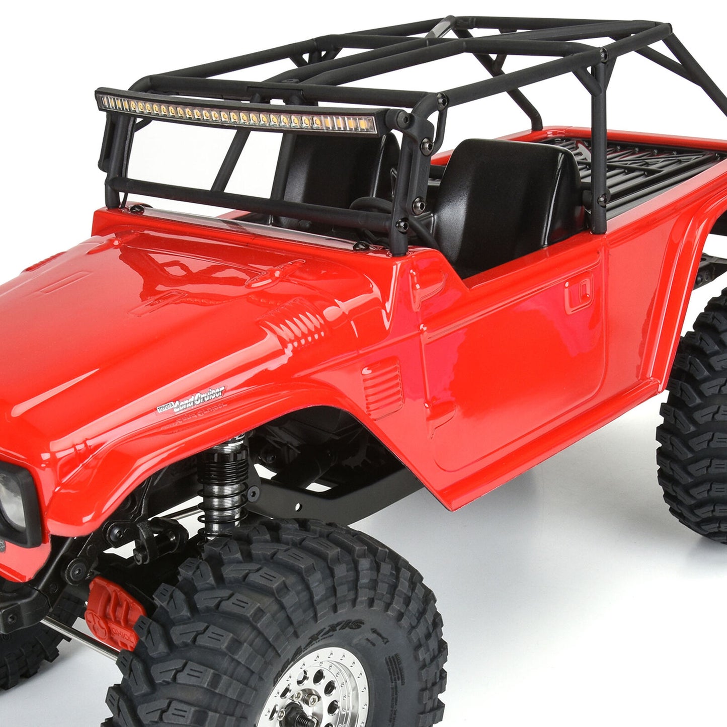 1979 Toyota Land Cruiser FJ40 Clear Body with Trail Cage & Scale Molded Accessories for 12.3"" (313m