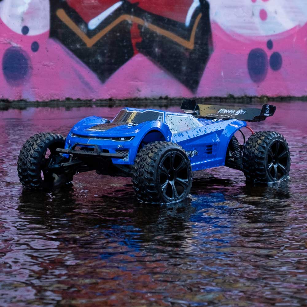 1/10 Piranha TR10 Brushed 2WD Electric Truggy Blue