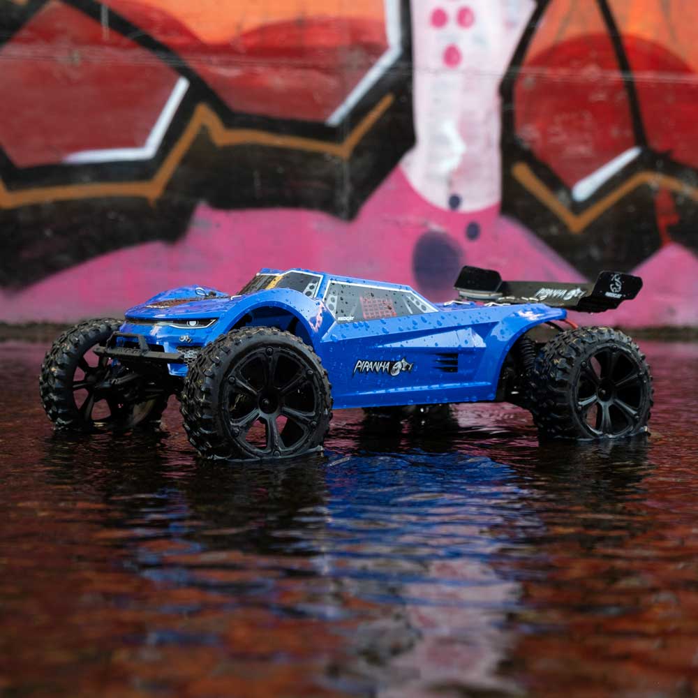 1/10 Piranha TR10 Brushed 2WD Electric Truggy Blue