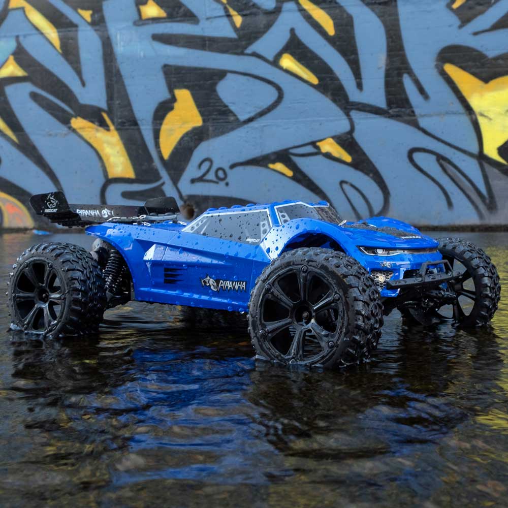 1/10 Piranha TR10 Brushed 2WD Electric Truggy Blue