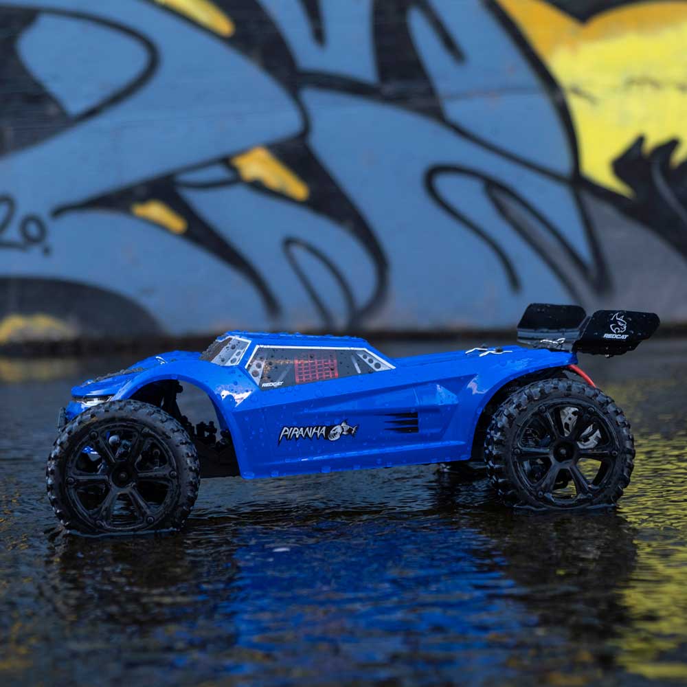 1/10 Piranha TR10 Brushed 2WD Electric Truggy Blue