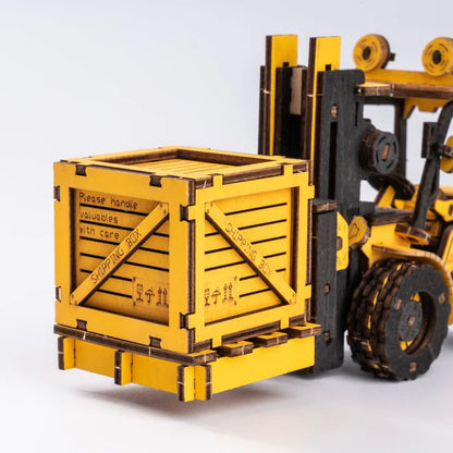 Engineering Vehicle 3D Wood Puzzle; Forklift