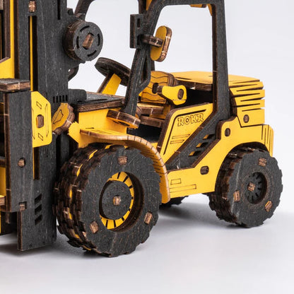 Engineering Vehicle 3D Wood Puzzle; Forklift